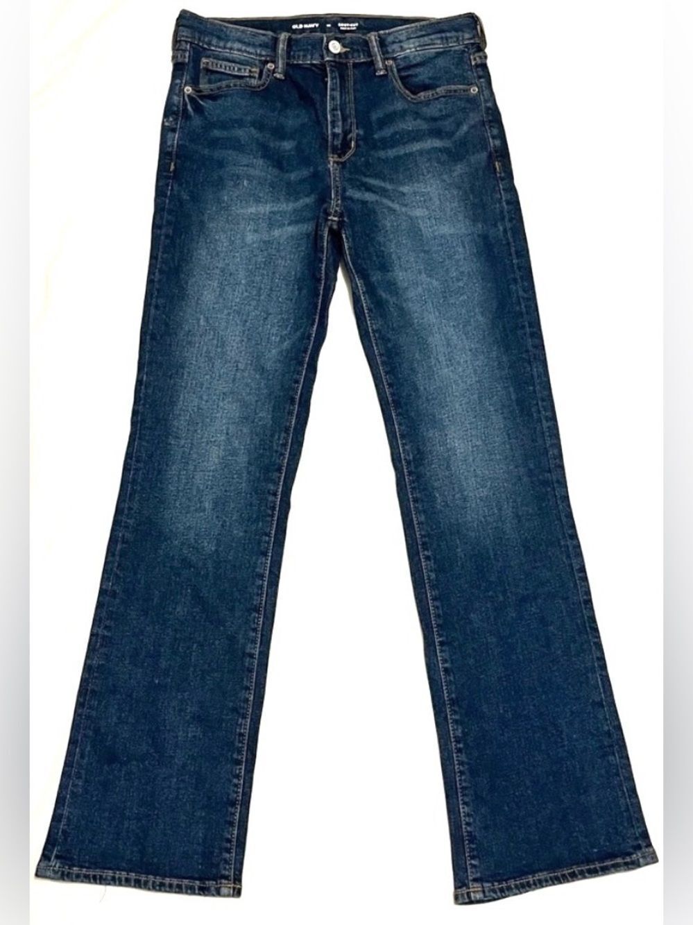 Old Navy Kids Dark Blue Bootcut Built-In Flex Adjustable Waist Blue Jeans Sz 16